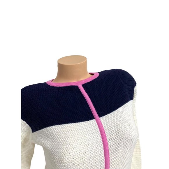 Talbots Women's P Petite Sweater Sides Zipper Long Sleeve Crew Neck Pullover‎ - Picture 3 of 7